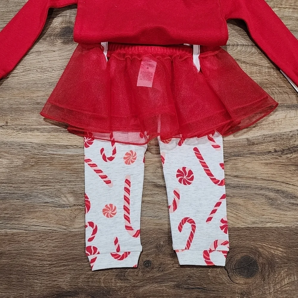 NWT Carter's Reindeer Christmas Tutu Pajama Set
